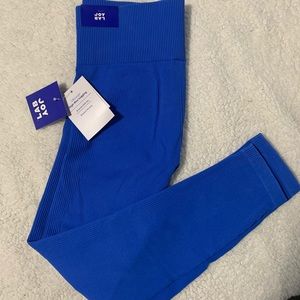 NWT Blue 7/8 High Waist Ribbed Joy Lab Leggings